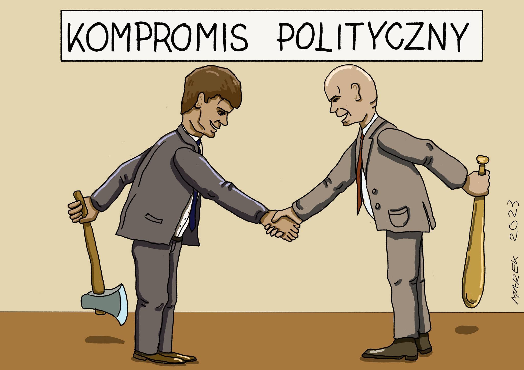 Nauczyciel z mieczem satyry