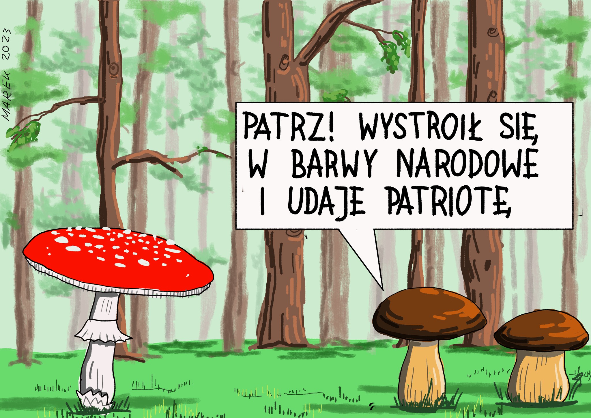 Nauczyciel z mieczem satyry