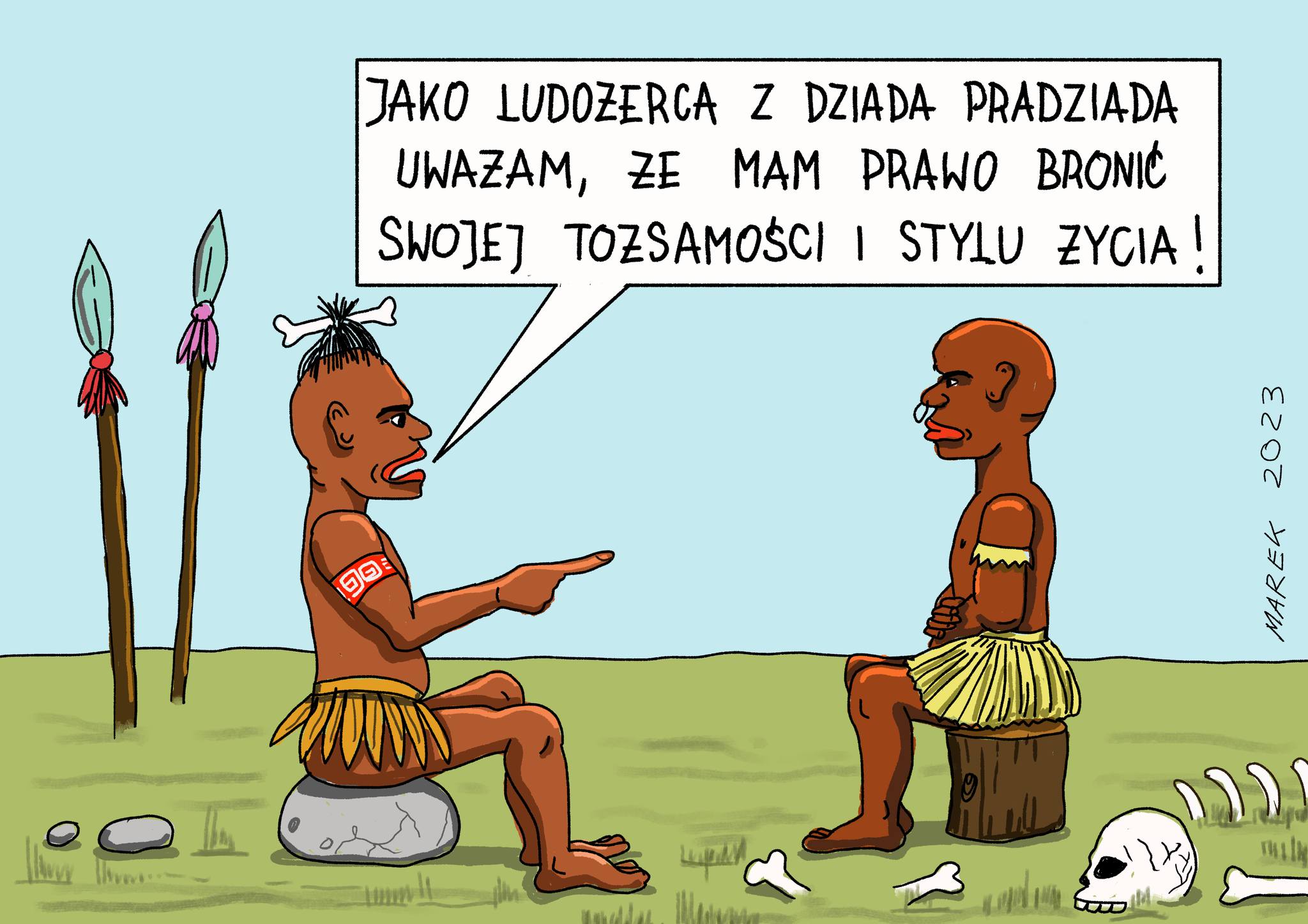 Nauczyciel z mieczem satyry