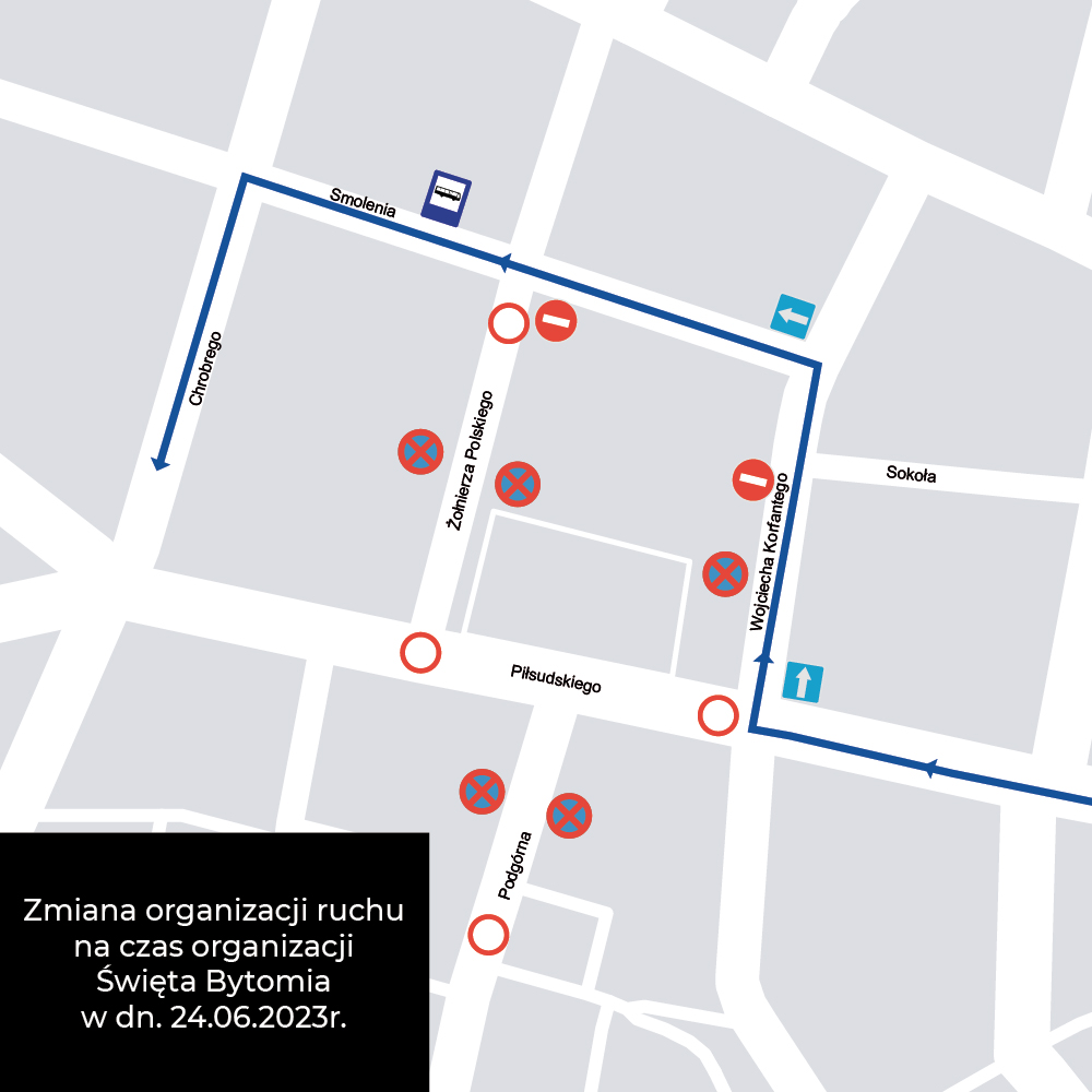 Święto Bytomia 2023 - zamknięcie ulic i objazdy