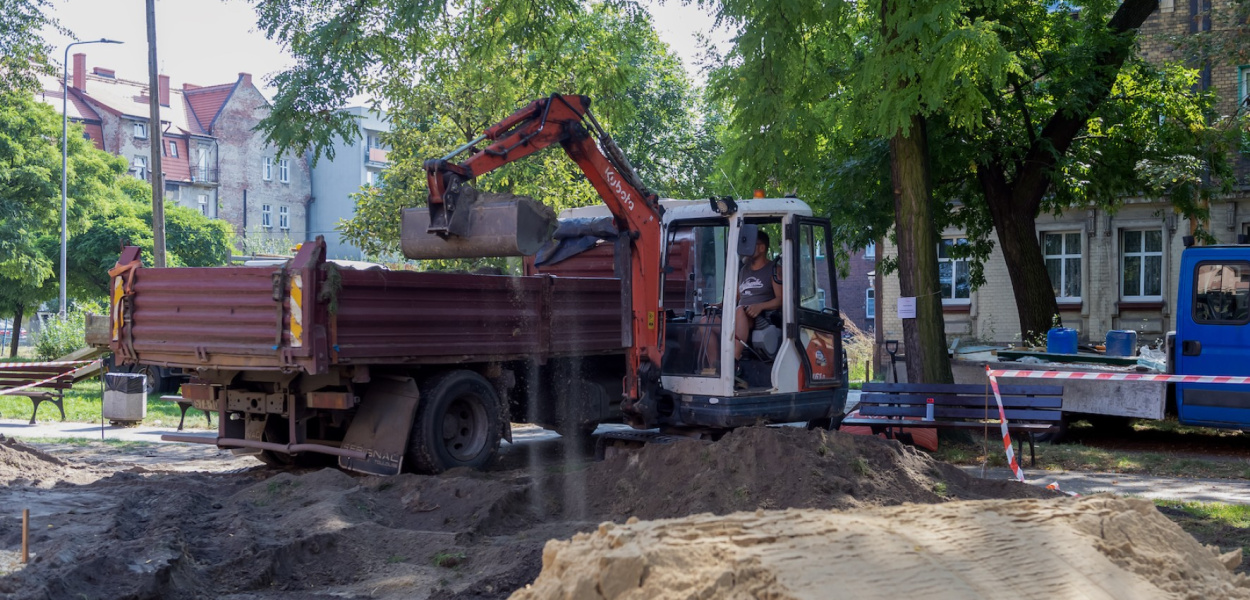 Nowoczesny plac zabaw w Łagiewnikach