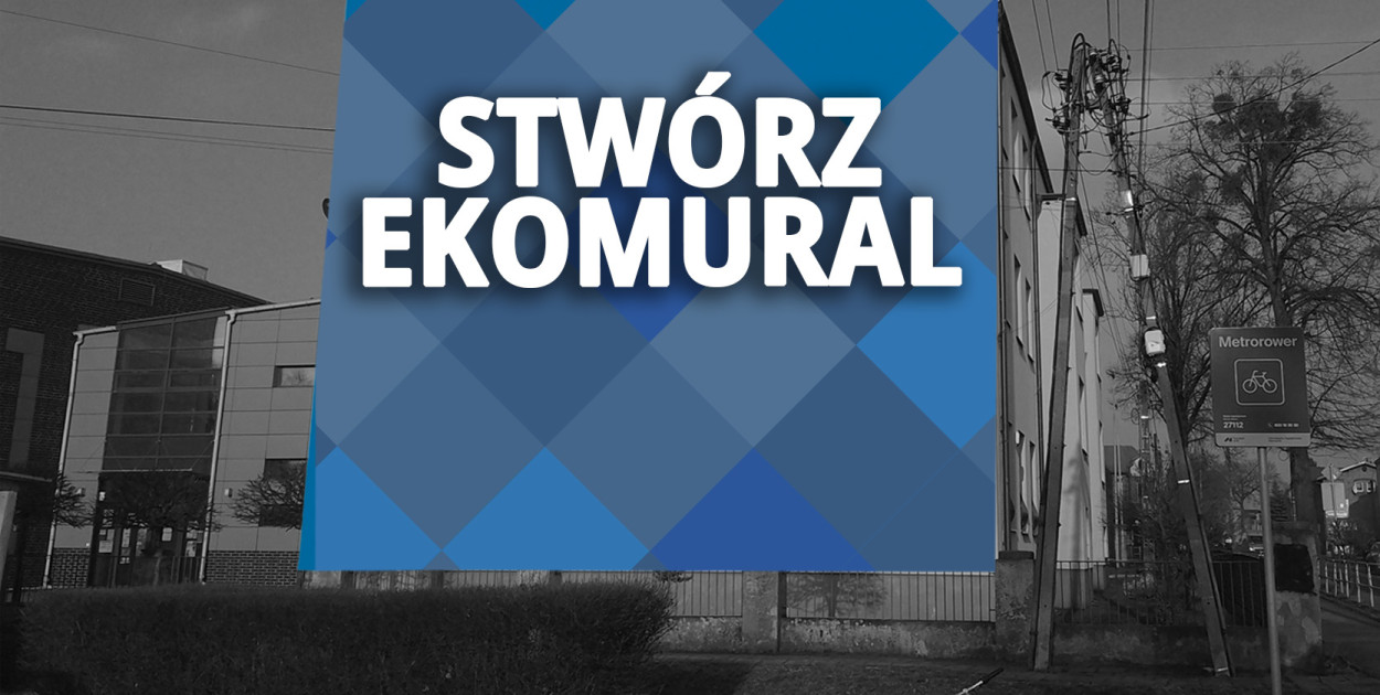 Ekomural ozdobi ścianę szkoły na ul. Suchogórskiej 98