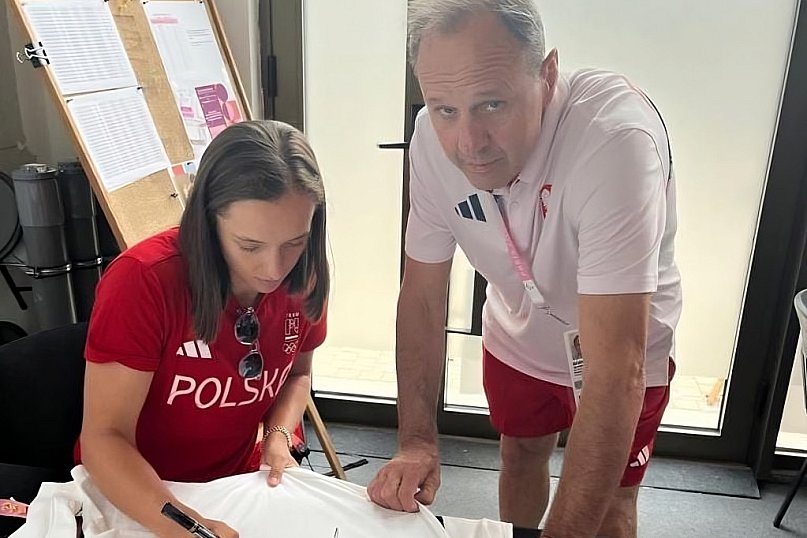 Waldemar i Iga. Mistrz kibicuje mistrzyni