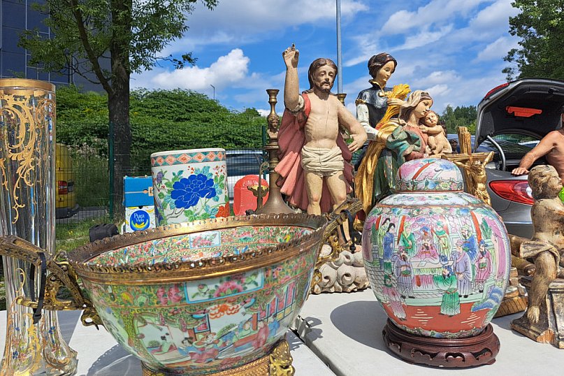 Na bytomskim jarmarku staroci