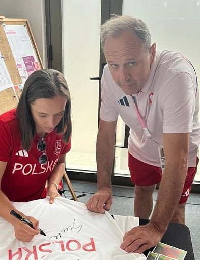 Waldemar i Iga. Mistrz kibicuje mistrzyni-29171