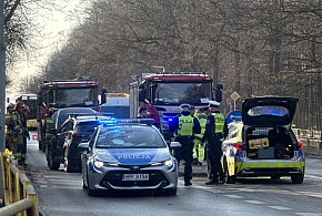 Czołowe zderzenie dwóch pojazdów na ul. Wrocławskiej w Bytomiu