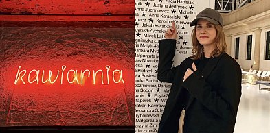 Autorska czcionka i napis kawiarnia. To projekt młodej Bytomianki