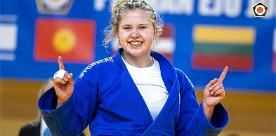 Magdalena Glubiak na najwyższym stopniu podium