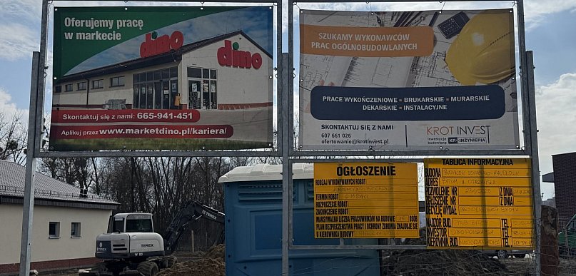 Sklep jeszcze w budowie, ale Dino już szuka do niego pracowników