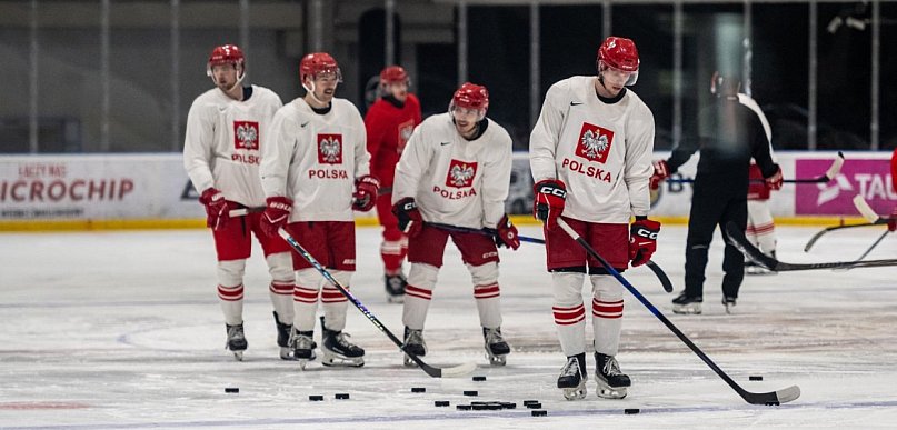 Hokejowa reprezentacja trenuje na naszym lodowisku