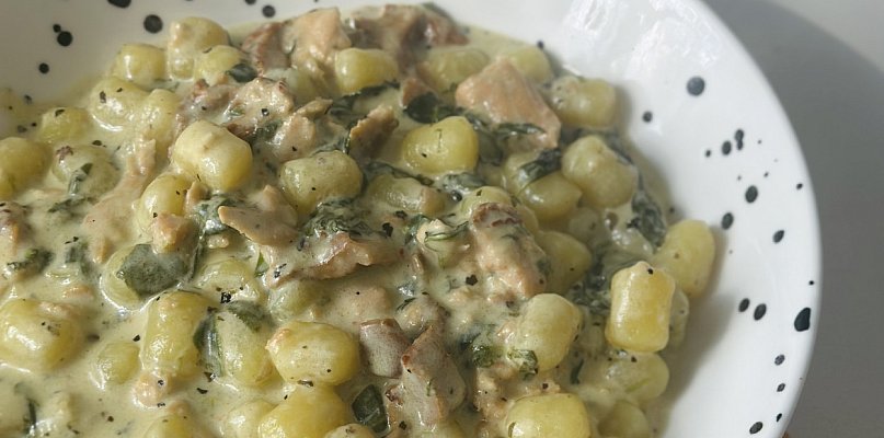 Gnocchi z kurkami w kremowym sosie     - 29878