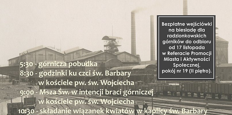 W Radzionkowie będzie Barbórka! - 31446