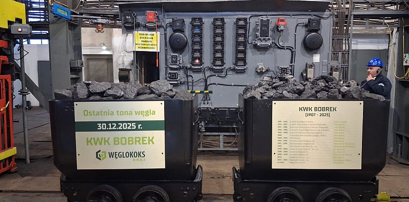 Ostatnie wagoniki z węglem z Bobrka wyjechały na powierzchnię - 32035