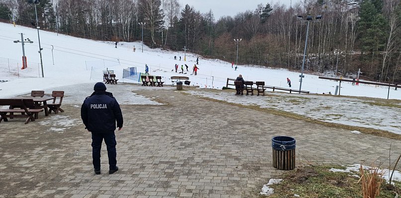 Mundurowi na bytomskim stoku