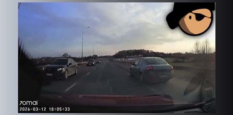 Bandyci Drogowi publikują nagranie z Bytomia. Kierowca wyprzedzał poboczem