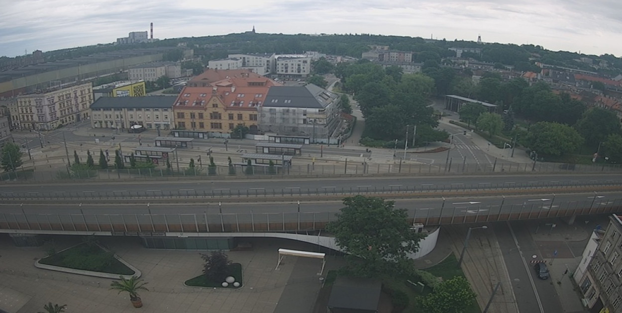 7 czerwca - opustoszała estakada.    Fot.estakada.chorzow.eu