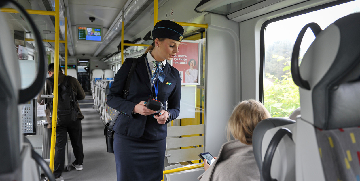 Pasażerowie Kolei Śląskich często kupują bilety poprzez aplikację