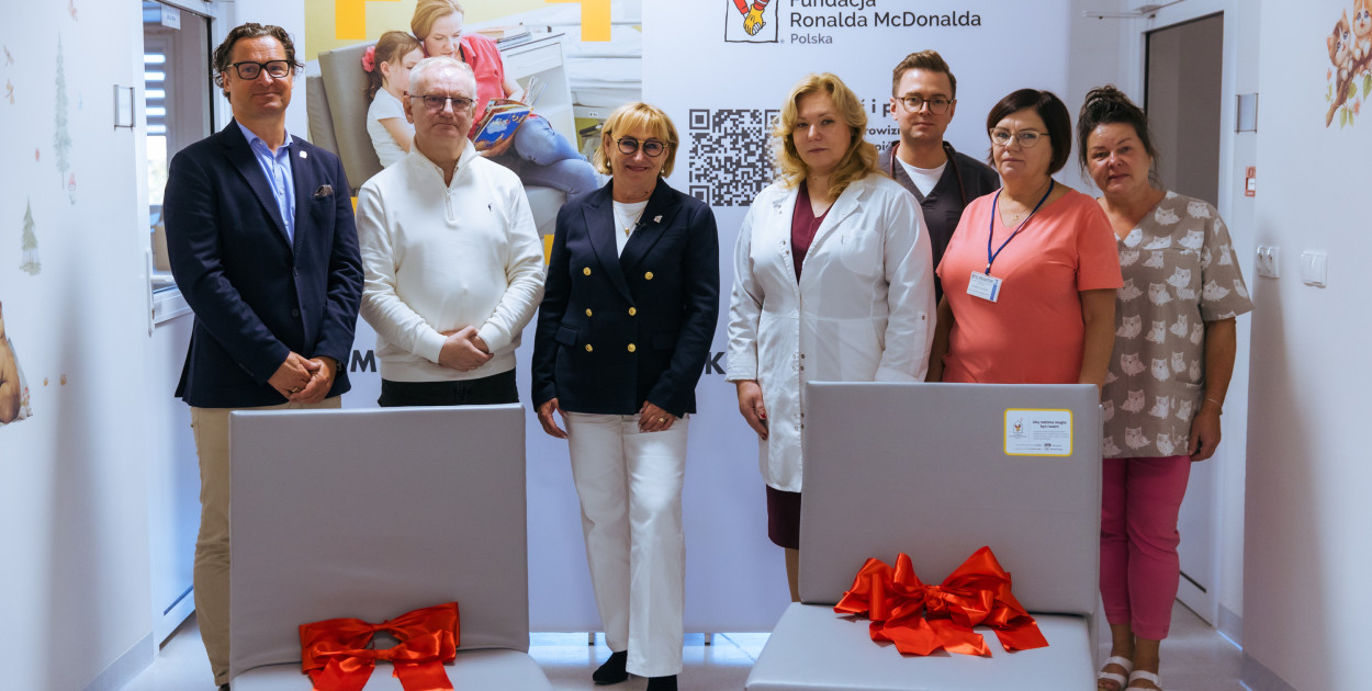 Do bytomskiego szpitala trafiło siedem łóżek dla rodziców małych pacjentów