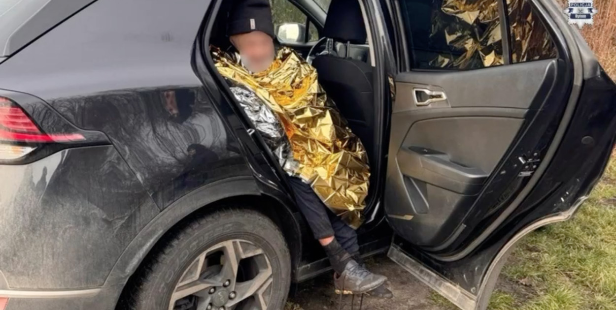 Policjanci odnaleźli poszukiwanego staruszka dzięki użyciu drona