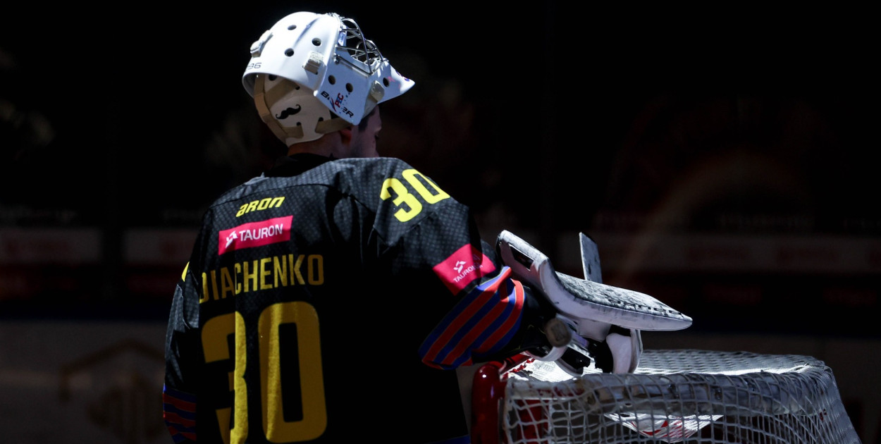 Bramkarz Polonii Bogdan Diachenko