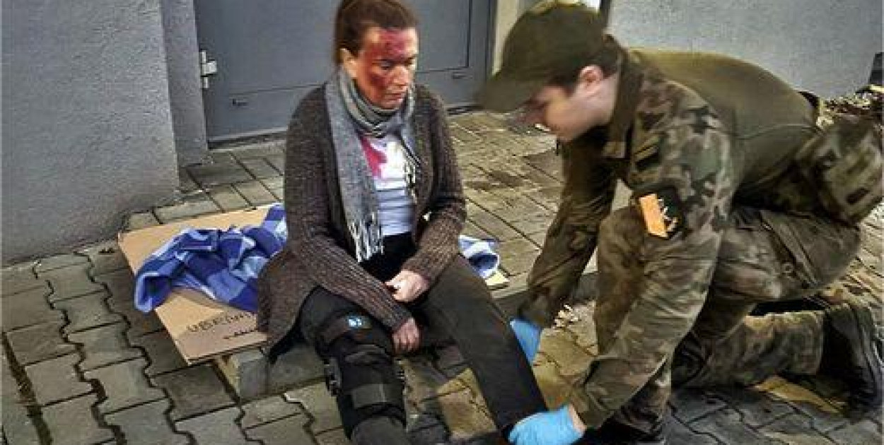 Drony spadły na Radzionków, ludzie potrzebowali pomocy